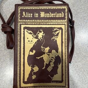 Alice in Wonderland book purse